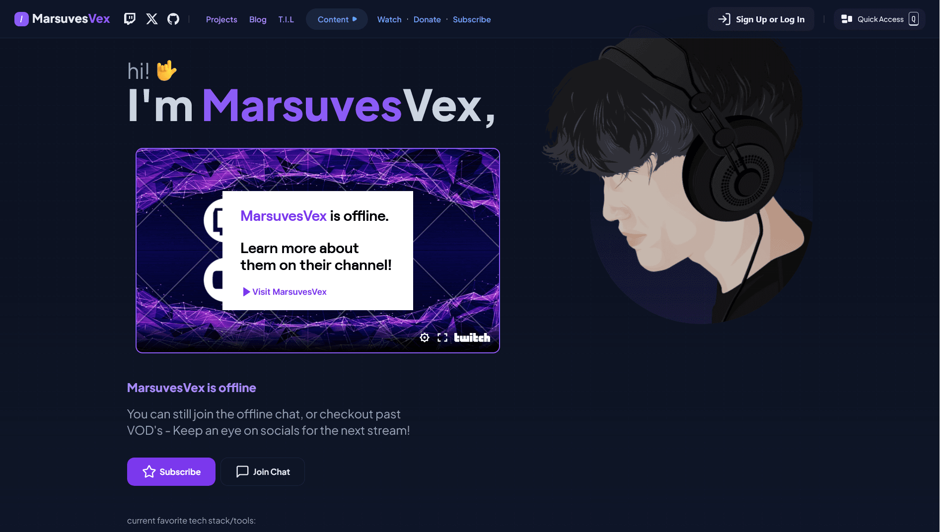MarsuvesVex.xyz project preview